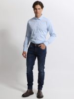 Πουκάμισο BOLOGNA 33-7366 Light Blue Slim-fit - Image 4