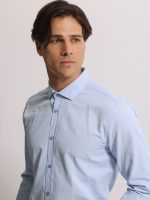 Πουκάμισο BOLOGNA 33-7366 Light Blue Slim-fit - Image 3