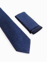 Ανδρική Γραβάτα Με Μαντηλάκι 33-6099 Blue 1 - Image 4