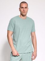 Ανδρικό T-shirt Με Ιδιαίτερη Πλέξη Moreto 207018 Μέντα - Image 4