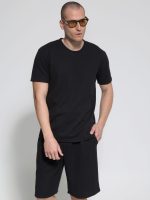 Ανδρικό T-shirt Με Ιδιαίτερη Πλέξη Moreto 207018 Μαύρο - Image 2