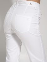 Παντελόνι Με Κουμπάκια Barbara Soft 8353-1 Λευκό - Image 3