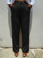 Ψηλόμεση Γυναικεία Παντελόνα ANGELINA 7786 Μαύρο