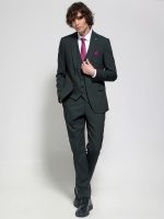 Ανδρικό Κοστούμι Με Γιλέκο MILAN 1629 green