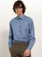 Ανδρικό Πουκάμισο TAILOR-FIT Oliano 33-8160 Light Blue Φαρδιά γραμμή - Image 3