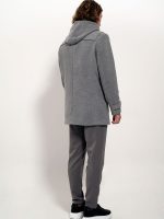 Ανδρικό Παλτό Με Κουκούλα VIVIANO 2564 γκρι - Image 6