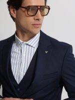 Ανδρικό Κοστούμι Με Γιλέκο DEMARCUS 2014 Navy Blue - Image 3