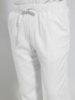 Λινό Φορμοπαντέλονο Με Κορδόνι BALI 4611 Λευκό - Image 3