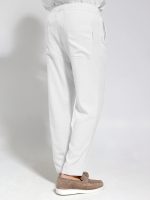 Λινό Φορμοπαντέλονο Με Κορδόνι BALI 4611 Λευκό - Image 4