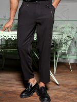 Παντελόνι Με Πιέτα 7/8 VITO 210-956 Μαύρο