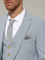 Ανδρικό Κοστούμι Με Γιλέκο ENRICO 260-270 Σιελ - Image 3