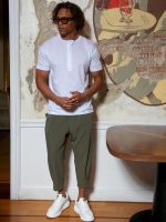 Ανδρικό T-shirt Με Κρυφά Κουμπιά LUCADI 270-210 Λευκό - Image 4