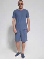Ανδρική Βερμούδα Με Ιδιαίτερη Πλέξη Moreto 456018 Indigo - Image 3