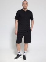 Ανδρική Βερμούδα Με Ιδιαίτερη Πλέξη Moreto 456018 Μαύρο - Image 4