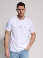 Ανδρικό Βαμβακερό T-shirt GEREMIA 207079 Λευκό