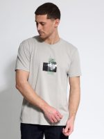 Ανδρικό Βαμβακερό T-shirt DOROTEO 207078 Γκρι - Image 4