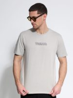 Ανδρικό Βαμβακερό T-shirt FIGARO 33-207081 Γκρι - Image 3