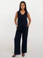 Αέρινη Γυναικεία Ψηλόμεση Παντελόνα ELIANA 7734 Μαύρο