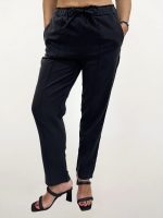 Γυναικεία Παντελόνα Με Λάστιχο NOVA 7806 Μαύρο