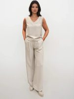 Αέρινη Γυναικεία Ψηλόμεση Παντελόνα ELIANA 7734 Μπεζ