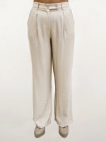 Αέρινη Γυναικεία Ψηλόμεση Παντελόνα ELIANA 7734 Μπεζ - Image 3