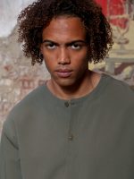 Ανδρική Μπλούζα Μανίκι 3/4 VALERIO 270-957 Χακί - Image 3