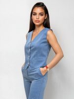 Γυναικείο Γιλέκο ALEXIA 9214-3 Light Blue