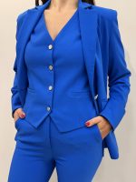 Γυναικείο Κοντό Γιλέκο Lina-7 8853-2 Ρουά - Image 3