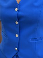 Γυναικείο Κοντό Γιλέκο Lina-7 8853-2 Ρουά - Image 2