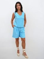 Αέρινη Γυναικεία Βερμούδα ELIANA 954034 Τιρκουάζ