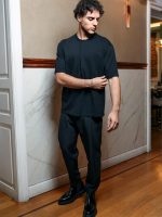 Ανδρικό Μοντέρνο T-shirt 270-270 Μαύρο - Image 3