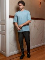 Ανδρικό Μοντέρνο T-shirt 270-270 Σιελ - Image 4