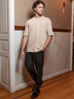 Ανδρικό Μοντέρνο T-shirt 270-270 Μπεζ - Image 4