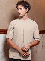 Ανδρικό Μοντέρνο T-shirt 270-270 Μπεζ - Image 3