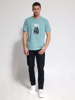 Ανδρικό Παντελόνι Jean Με Φερμουάρ 6271 Blue - Image 2