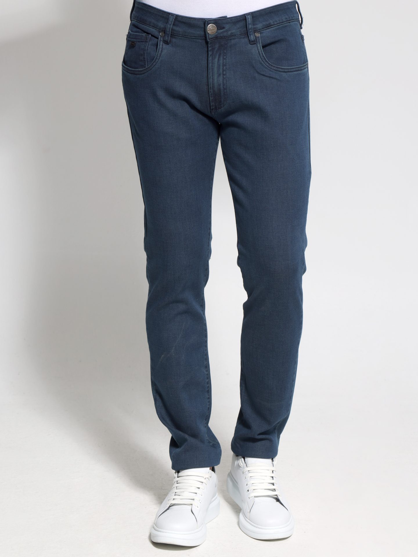 1X9A6015 Ανδρικό Παντελόνι Jean Με Φερμουάρ 6271 Blue - Image 1