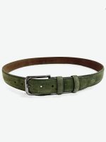 Ανδρική Ζώνη Suede 33-6035 Πράσινο - Image 4
