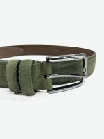 Ανδρική Ζώνη Suede 33-6035 Πράσινο - Image 3