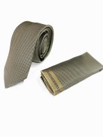 Ανδρική Γραβάτα Με Μαντηλάκι 33-6099 Beige 6