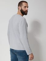 Ανδρική Μπλούζα Μακρυμάνικη DANIEL 206100 Γκρι - Image 4