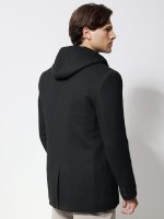 Ανδρικό Παλτό με Κουκούλα VALENTINO 2602 Μαύρο - Image 3