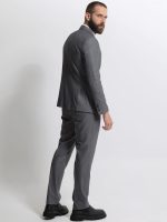 Ανδρικό Ριγέ Κοστούμι Με Γιλέκο ANTONIO 2027 Grey - Image 3