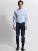 Ανδρικό Παντελόνι Jean Ξεβαμμένο OREGON 6285 Blue - Image 5