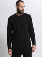 Ανδρική Μπλούζα Μακρυμάνικη NOAH 206074 Μαύρο - Image 3