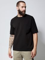 Ανδρική Μπλούζα Κοντομάνικη DIEGO 207094 Μαύρο - Image 4