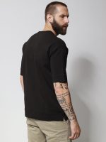 Ανδρική Μπλούζα Κοντομάνικη DIEGO 207094 Μαύρο - Image 2