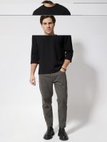 Ανδρική Μπλούζα 3/4 Μανίκι CARLOS 207095 Μαύρο - Image 2