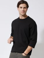 Ανδρική Μπλούζα 3/4 Μανίκι CARLOS 207095 Μαύρο - Image 3