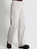 Κοτλέ Γυναικείο Παντελόνι Wide Leg MINDY 7712 Εκρού - Image 3