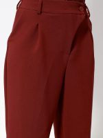 Γυναικείο Παντελόνι Ψηλόμεσο με Πιέτες JULIETTE 7923 Μπορντό - Image 3